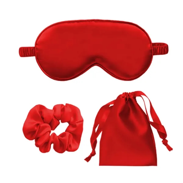 Eye Mask Hair Bands Drawstring Bag Set - Eye Mask Hair Bands Drawstring Bag Set - Image 6 of 7