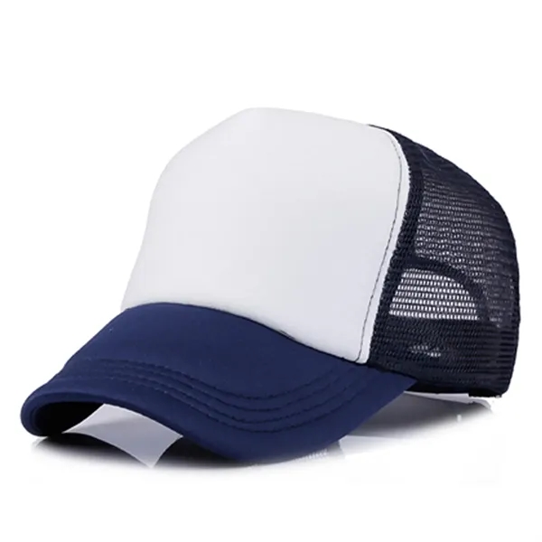 Short Brim Mesh Back Baseball Cap - Short Brim Mesh Back Baseball Cap - Image 3 of 13