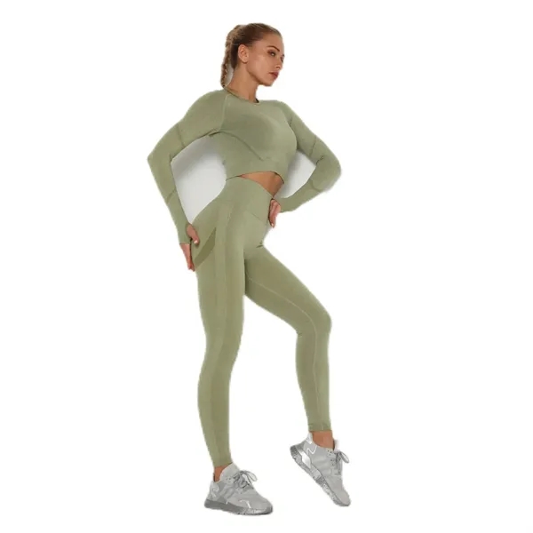 Fitness Yoga Pants Legging Suit - Fitness Yoga Pants Legging Suit - Image 2 of 8