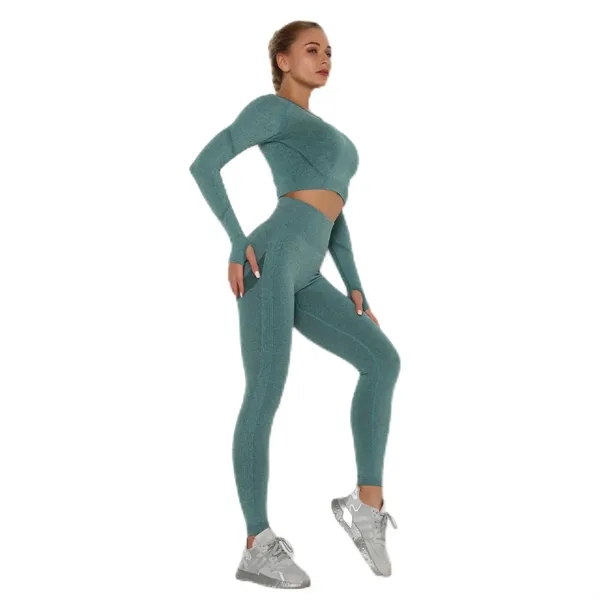 Fitness Yoga Pants Legging Suit - Fitness Yoga Pants Legging Suit - Image 8 of 8