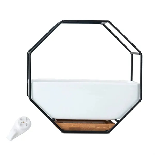 Octagon Wall Hanging Ceramic Planter - Octagon Wall Hanging Ceramic Planter - Image 1 of 2