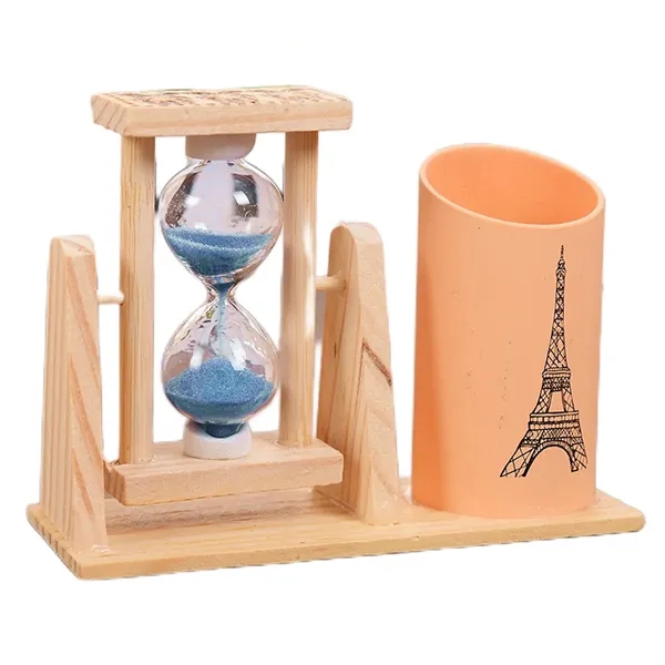 Hourglass With Pencil Holder - Hourglass With Pencil Holder - Image 1 of 3