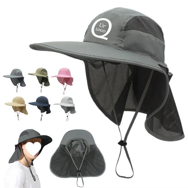 Outdoor Large Brim Neck Cap - Outdoor Large Brim Neck Cap - Image 0 of 7