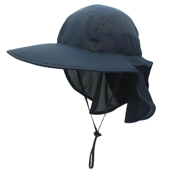 Outdoor Large Brim Neck Cap - Outdoor Large Brim Neck Cap - Image 2 of 7