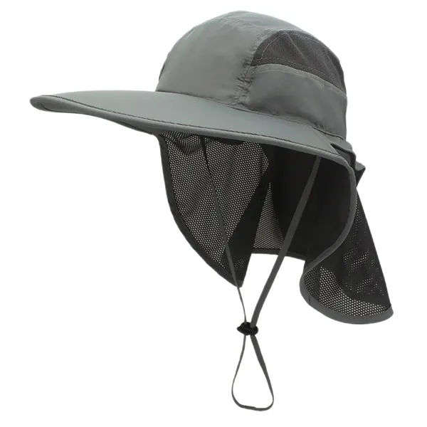Outdoor Large Brim Neck Cap - Outdoor Large Brim Neck Cap - Image 3 of 7