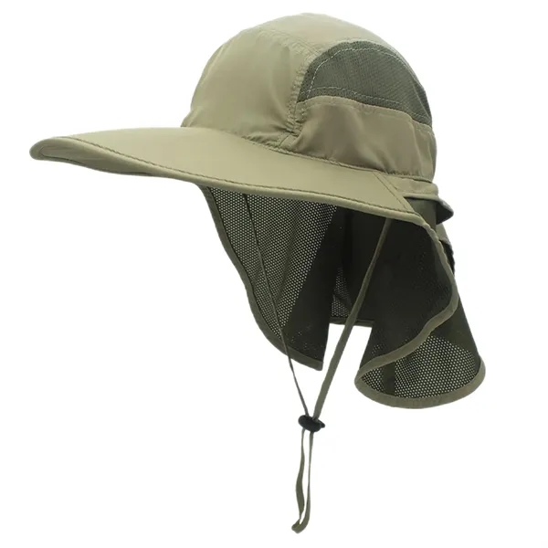Outdoor Large Brim Neck Cap - Outdoor Large Brim Neck Cap - Image 5 of 7