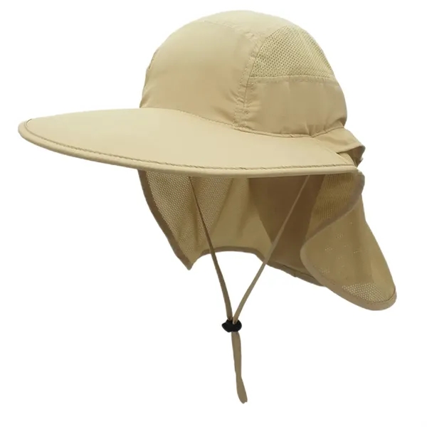 Outdoor Large Brim Neck Cap - Outdoor Large Brim Neck Cap - Image 6 of 7