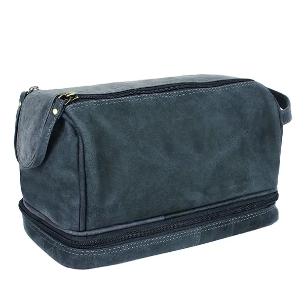 Leather Toiletry Bag - Leather Toiletry Bag - Image 3 of 3