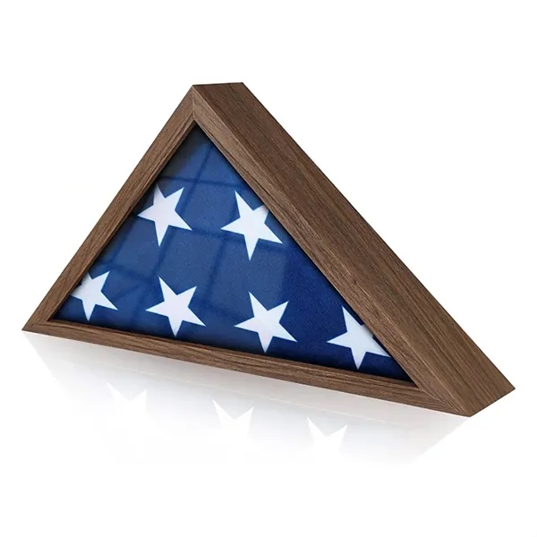 Solid Wood Flag Case - Solid Wood Flag Case - Image 1 of 5