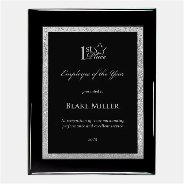 Victory Plate on Gloss Blackwood Plaque