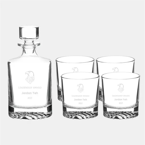 Round Rocks Decanter 5pc Set