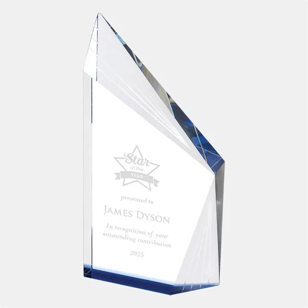 Beveled Blue Peak Award