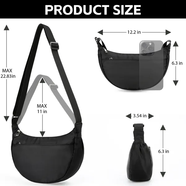 Crossbody Sling Bag Backpack ( 12.2'' x 3.54'' x 6.3'' ) - Crossbody Sling Bag Backpack ( 12.2'' x 3.54'' x 6.3'' ) - Image 5 of 5