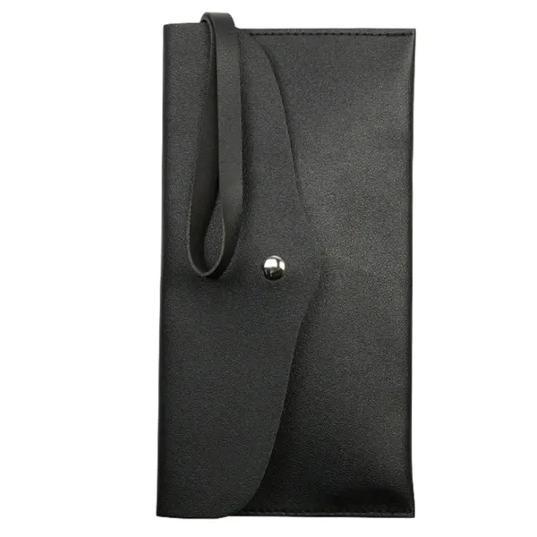 Pu Button Pouch Handbag For 15Pcs Makeup Brushes - Pu Button Pouch Handbag For 15Pcs Makeup Brushes - Image 1 of 4