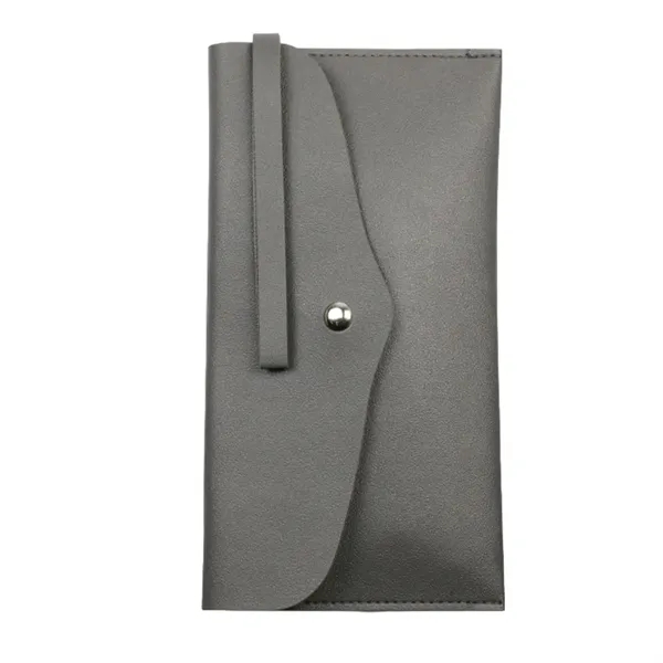 Pu Button Pouch Handbag For 15Pcs Makeup Brushes - Pu Button Pouch Handbag For 15Pcs Makeup Brushes - Image 2 of 4