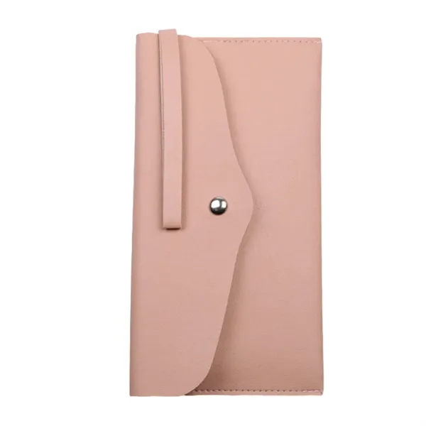 Pu Button Pouch Handbag For 15Pcs Makeup Brushes - Pu Button Pouch Handbag For 15Pcs Makeup Brushes - Image 3 of 4