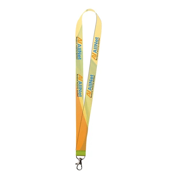 1" Polyester 4 Color Lanyard - 1" Polyester 4 Color Lanyard - Image 1 of 4