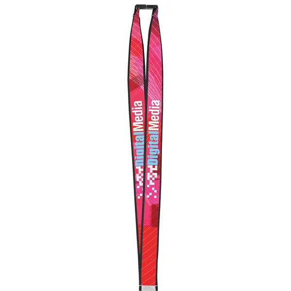 3/4" Polyester Lanyard with Ribbon (Heat Transfer) - 3/4" Polyester Lanyard with Ribbon (Heat Transfer) - Image 1 of 4