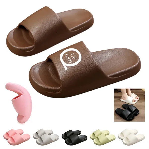 Pure Color Thick Sole Pillow Slipper - Pure Color Thick Sole Pillow Slipper - Image 0 of 6