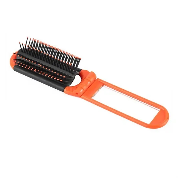 Foldable Hair Brush w/ Compact Mirror - Foldable Hair Brush w/ Compact Mirror - Image 4 of 7