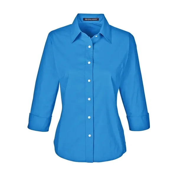 Devon & Jones Women's Perfect Fit™ Three-Quarter Sleeve S... - Devon & Jones Women's Perfect Fit™ Three-Quarter Sleeve S... - Image 6 of 19