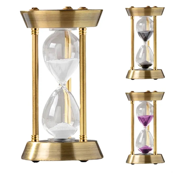 15 Minutes Zinc Plated Hourglass Timer - 15 Minutes Zinc Plated Hourglass Timer - Image 1 of 2