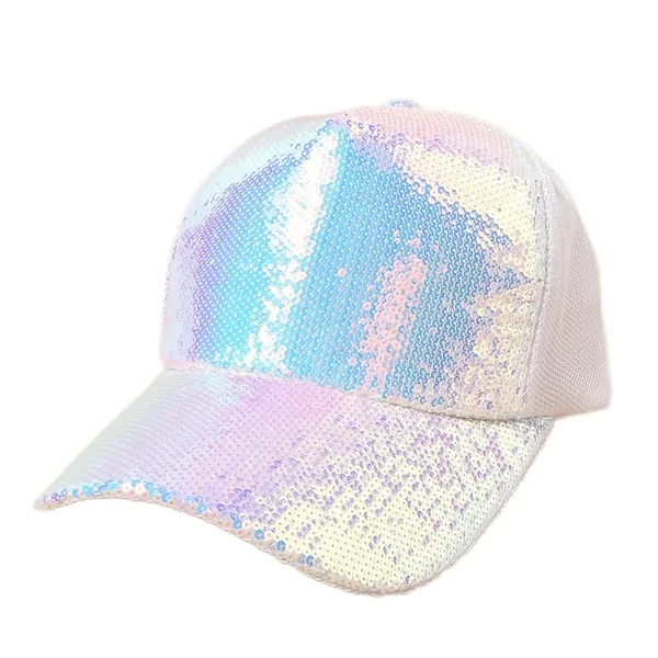 Laser Sequin Baseball Cap - Laser Sequin Baseball Cap - Image 2 of 2
