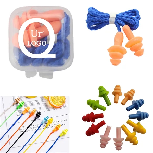Reusable Silicone Ear Plugs - Reusable Silicone Ear Plugs - Image 0 of 4