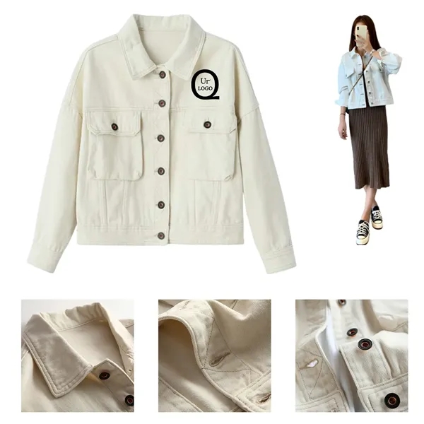 White Denim Jacket - White Denim Jacket - Image 0 of 1