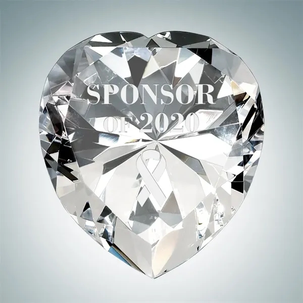 Now & Forever Clear Diamond Heart