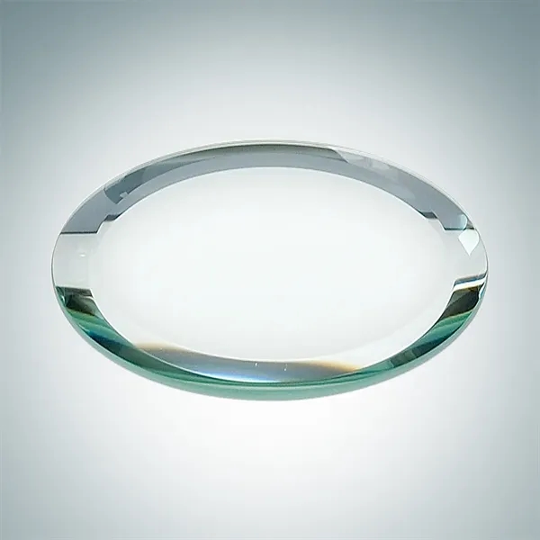 Circle Jade Glass Mirror Coaster