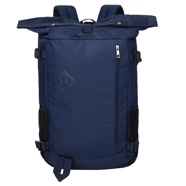Expanded Nylon Unisex Roll-Top Sports Backpack - Expanded Nylon Unisex Roll-Top Sports Backpack - Image 7 of 7
