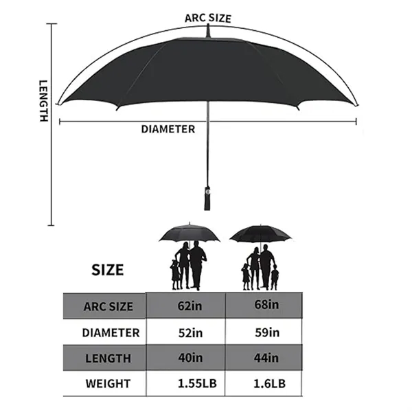 Automatic Double Canopy Golf Umbrella - Automatic Double Canopy Golf Umbrella - Image 5 of 6