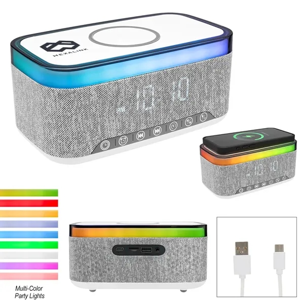 Rise & Shine Clock With Light-Up Speaker & Charger - Rise & Shine Clock With Light-Up Speaker & Charger - Image 1 of 1