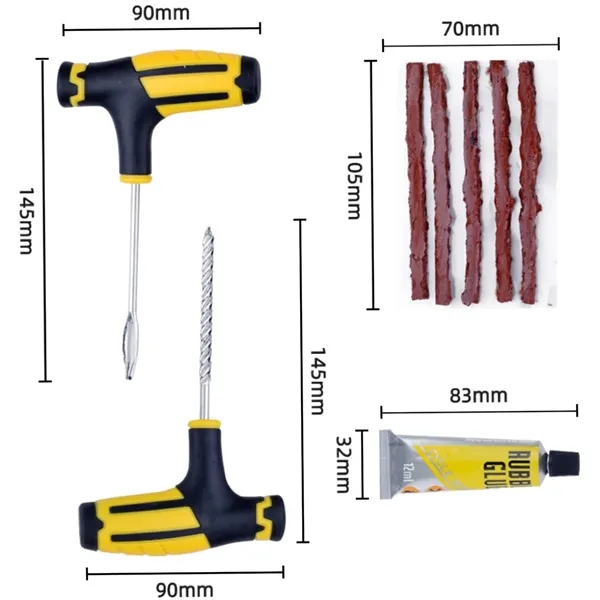 Portable Car Tire Repair  Emergency Kit Tools Set - Portable Car Tire Repair  Emergency Kit Tools Set - Image 1 of 4