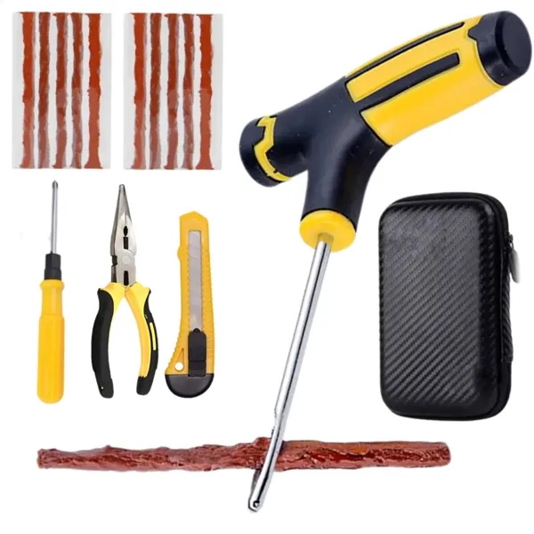 Portable Car Tire Repair  Emergency Kit Tools Set - Portable Car Tire Repair  Emergency Kit Tools Set - Image 3 of 4