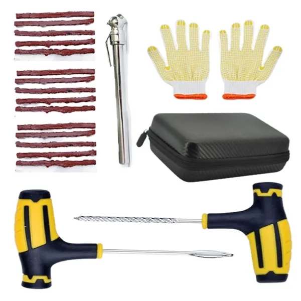 Portable Car Tire Repair  Emergency Kit Tools Set - Portable Car Tire Repair  Emergency Kit Tools Set - Image 4 of 4