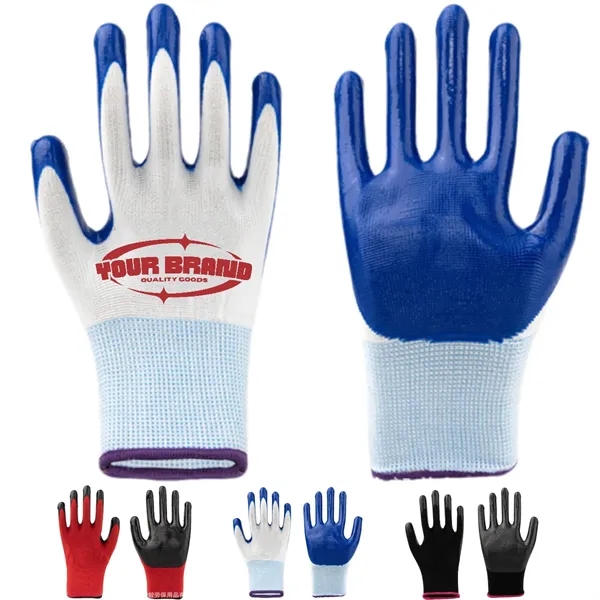 Nitrile Outdoor Non-slip Durable Labor Protection Gloves - Nitrile Outdoor Non-slip Durable Labor Protection Gloves - Image 0 of 3