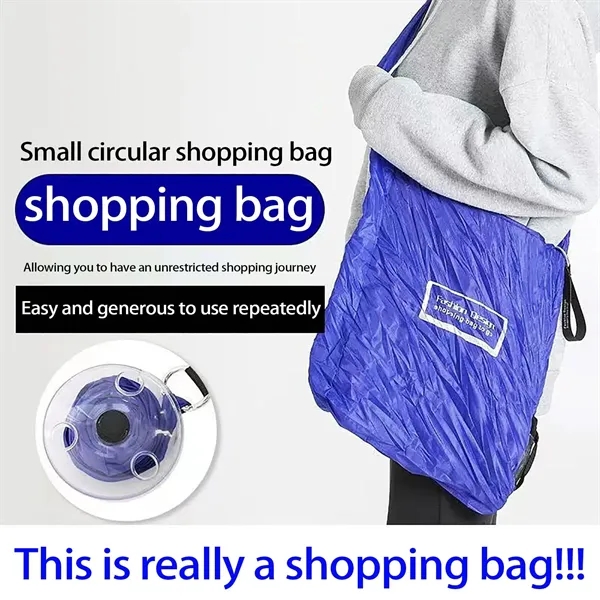 Environmentally Friendly Durable Disc Foldable Shopping Bag - Environmentally Friendly Durable Disc Foldable Shopping Bag - Image 2 of 6