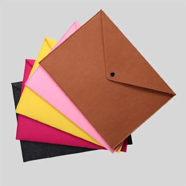 Felt A4 Document Bag Durable Briefcase - Felt A4 Document Bag Durable Briefcase - Image 5 of 6