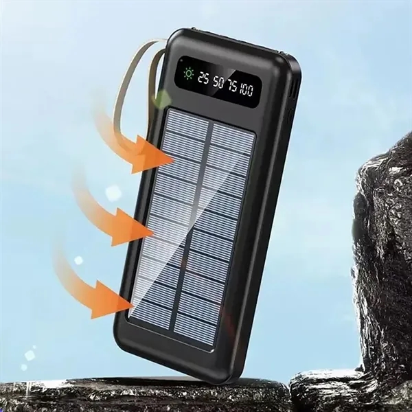 Solar Power Bank With Integrated USB And LED Light - Solar Power Bank With Integrated USB And LED Light - Image 3 of 6