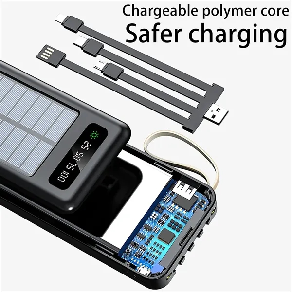 Solar Power Bank With Integrated USB And LED Light - Solar Power Bank With Integrated USB And LED Light - Image 4 of 6