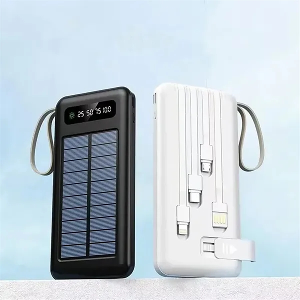 Solar Power Bank With Integrated USB And LED Light - Solar Power Bank With Integrated USB And LED Light - Image 5 of 6