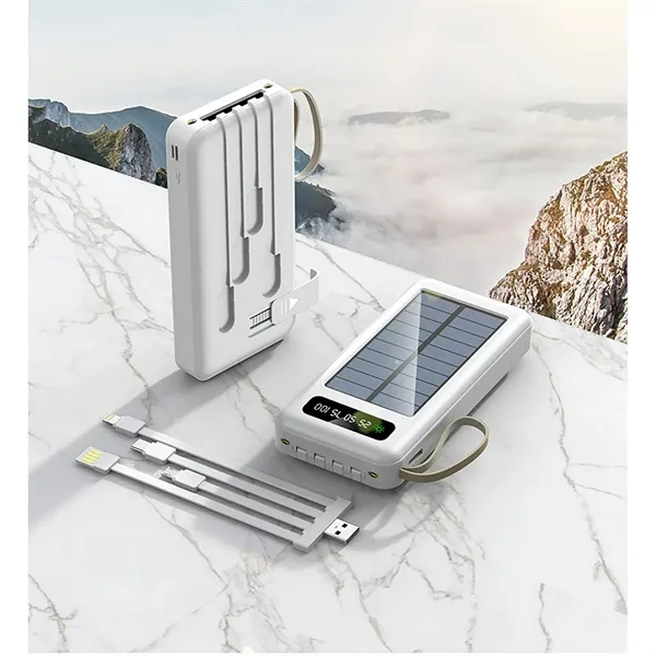 Solar Power Bank With Integrated USB And LED Light - Solar Power Bank With Integrated USB And LED Light - Image 6 of 6