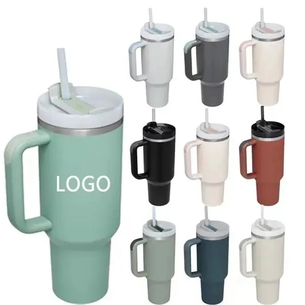 40oz Stainless Vacuum Insulated Tumbler with Lid and Straw - 40oz Stainless Vacuum Insulated Tumbler with Lid and Straw - Image 0 of 2