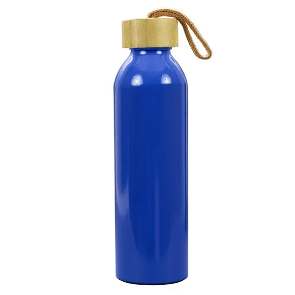 WHITNEY 22oz Recycled Aluminum Bottle With a Bamboo Lid - WHITNEY 22oz Recycled Aluminum Bottle With a Bamboo Lid - Image 9 of 16
