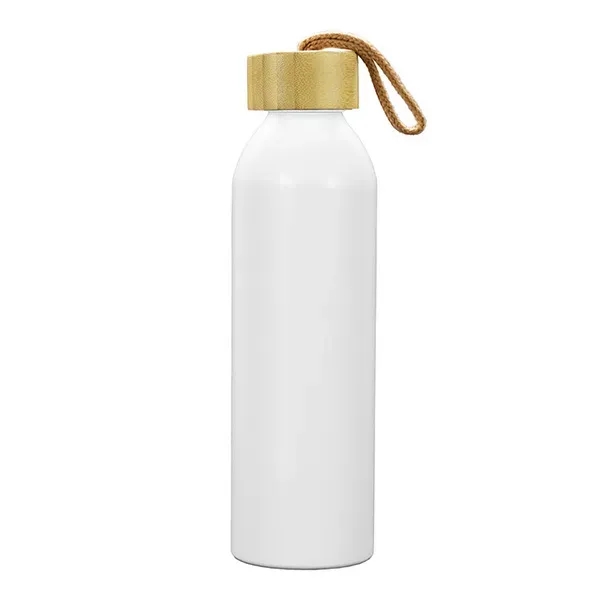WHITNEY 22oz Recycled Aluminum Bottle With a Bamboo Lid - WHITNEY 22oz Recycled Aluminum Bottle With a Bamboo Lid - Image 10 of 16