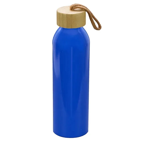 WHITNEY 22oz Recycled Aluminum Bottle With a Bamboo Lid - WHITNEY 22oz Recycled Aluminum Bottle With a Bamboo Lid - Image 12 of 16