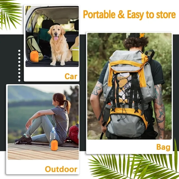 Waterproof Emergency Survival Rain Poncho with Whistle - Waterproof Emergency Survival Rain Poncho with Whistle - Image 5 of 5