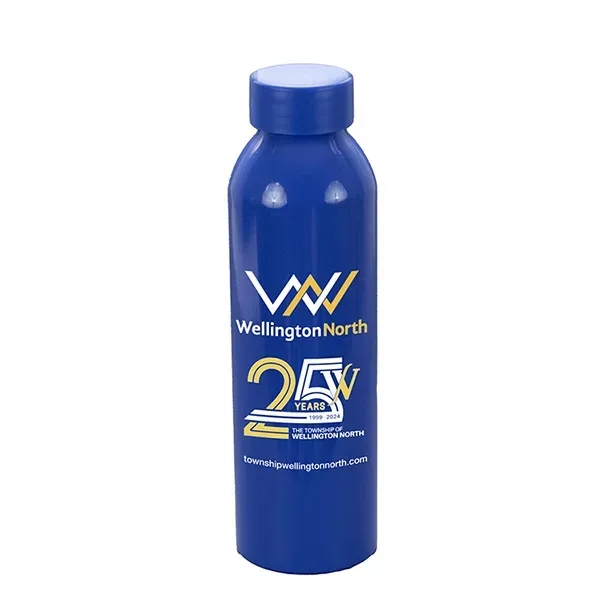 22 OZ Recycled RPET Aluminum Bottle With Low - Prile Lid - 22 OZ Recycled RPET Aluminum Bottle With Low - Prile Lid - Image 1 of 11